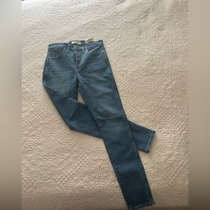 NWT Madewell 10” high rise skinny jeans size 27
